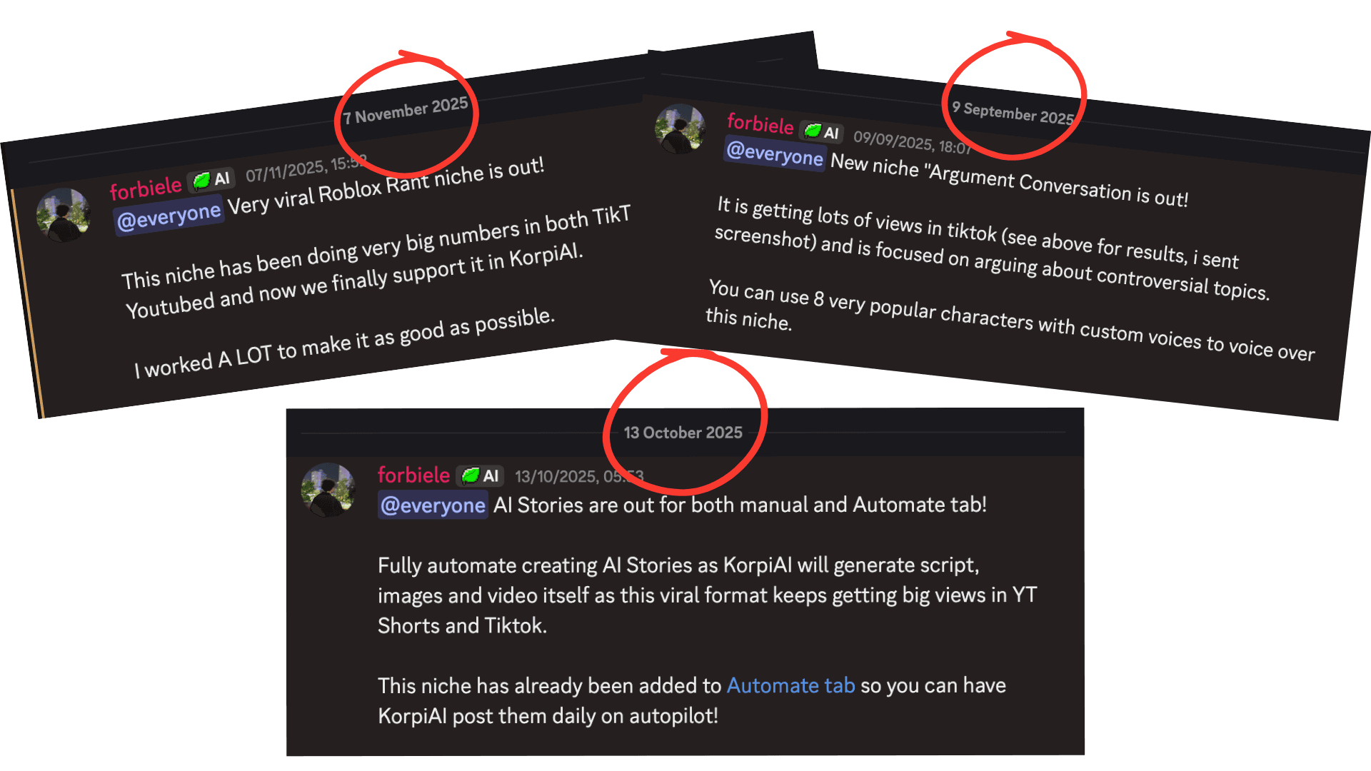 New niches released every month